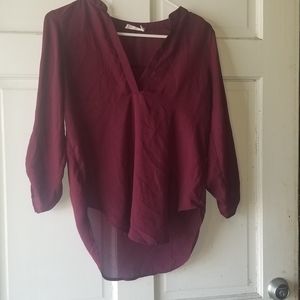3/$10 Burgundy Small Lush Blouse